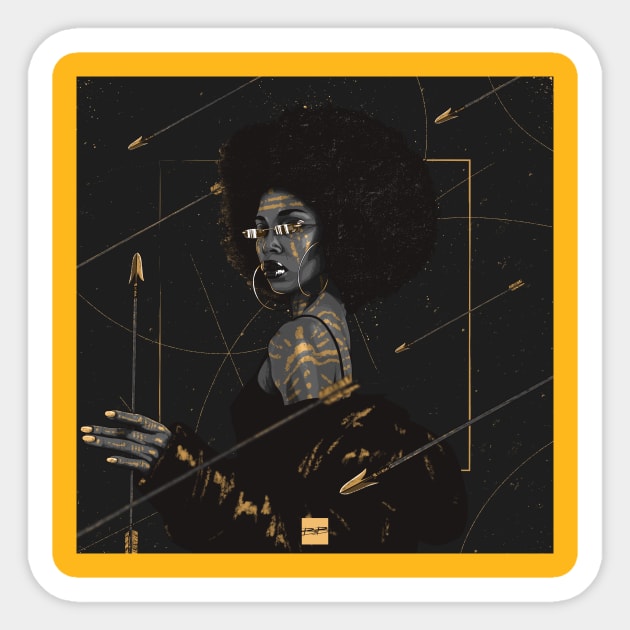 Afro Queen Sticker by BokkaBoom